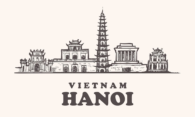 Horizonte de hanói, vietnã