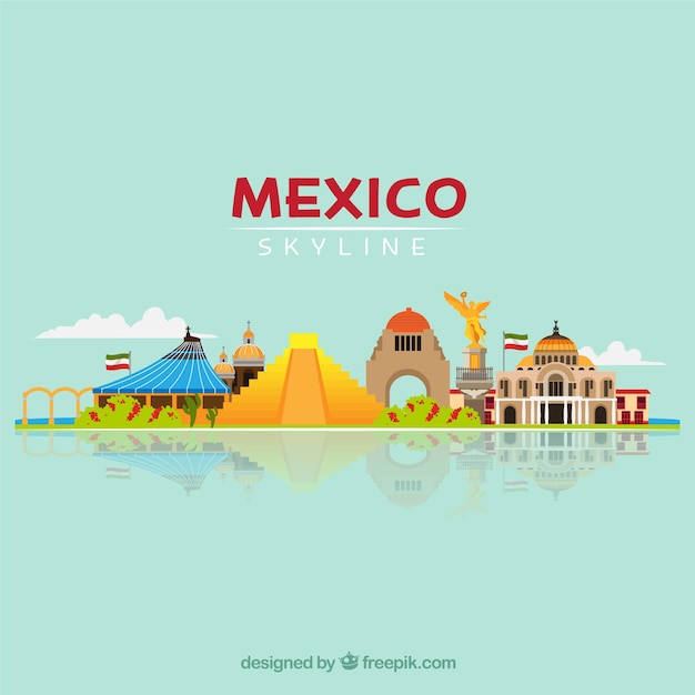Horizonte e monumentos do México