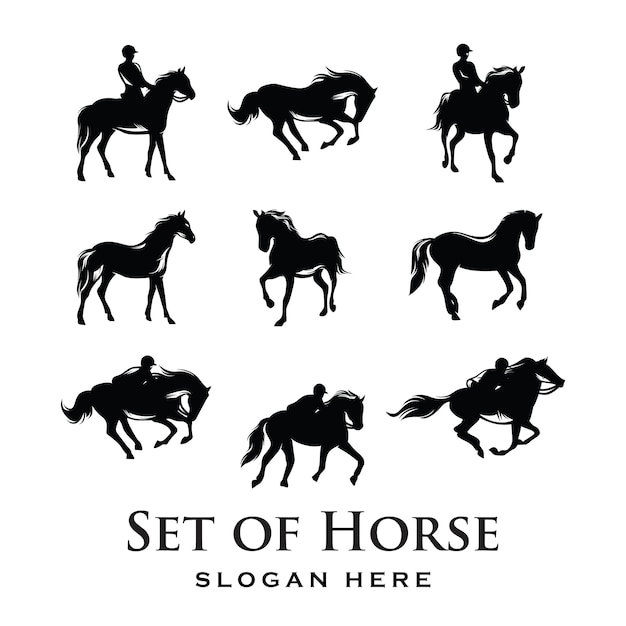 Horse logo silhouette