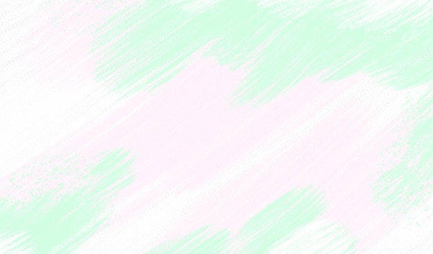 Hortelã verde e respingos de aquarela rosa suave em fundo abstrato de papel branco