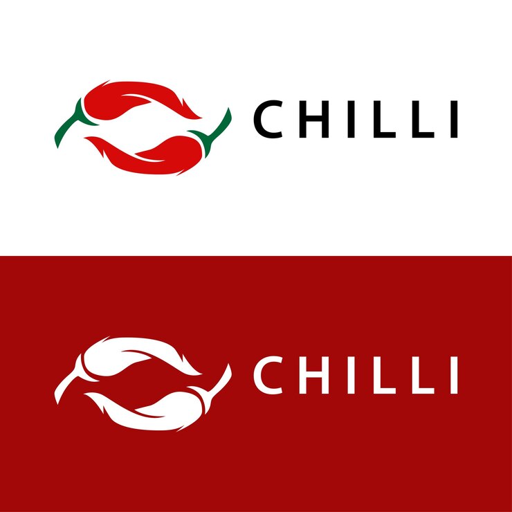 Vetor hot chili peppers logo farm garden design modelo de símbolo de ilustração simples