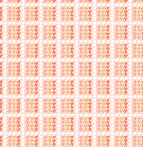 Houndstooth linda grade pastel doce no padrão sem emenda de forma quadriculada em vetor, design para moda, tecido, papel de parede, entortamento e todo o tipo de gráfico