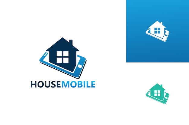 House mobile logo design template vector, emblem, design concept, creative symbol, icon