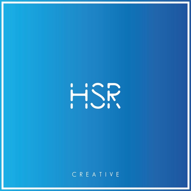 Vetor hsr premium vector latter logo design creative logo vector ilustração logo creative monograma