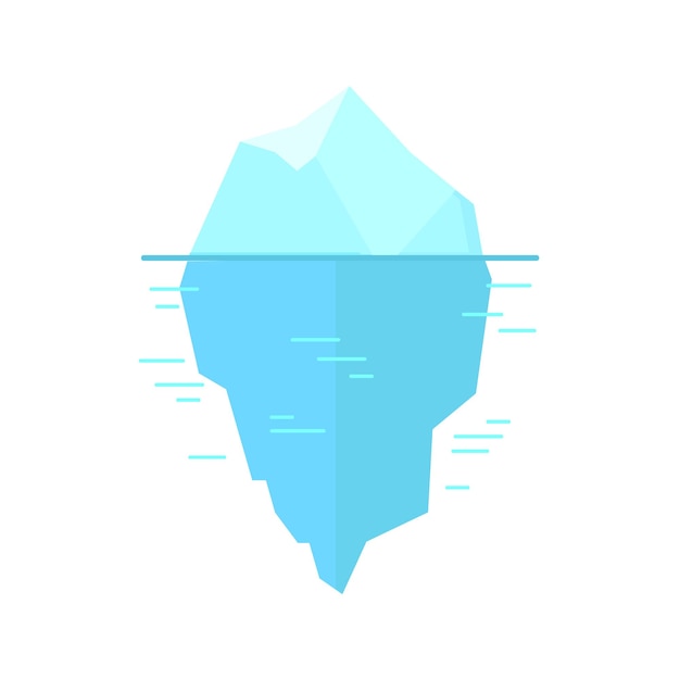 Vetor iceberg, ícone, clepart, isolado, vetorial, ilustração