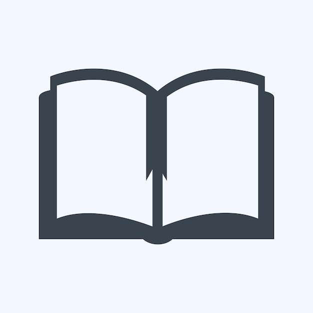 Icon Book adequado para casamento símbolo estilo glifo design simples editável
