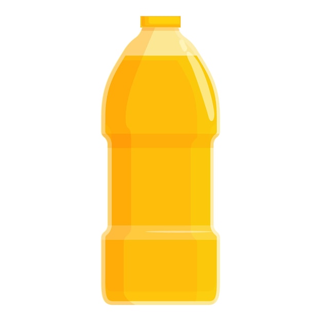 Icon de garrafa de óleo de colza vetor de desenho animado folha de comida