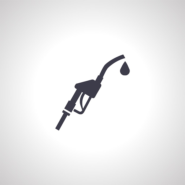 Vetor icon de pistola de reabastecimento de gasolina icon de sinal de combustível de bomba de gasolina