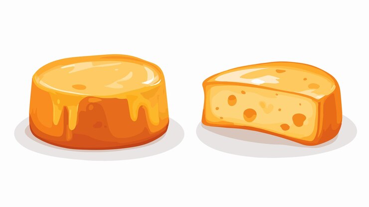 Vetor icon gouda cheese transparent vector isolated image concept para a indústria alimentar e láctea