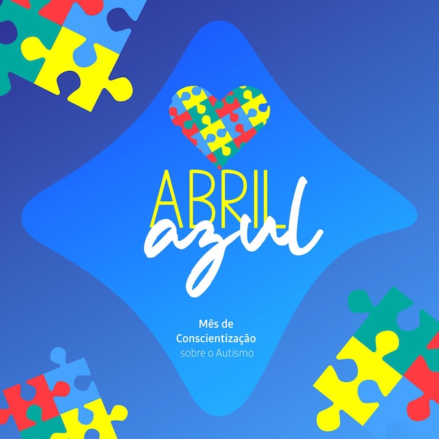 Icone 4 abril azul autismo TEA
