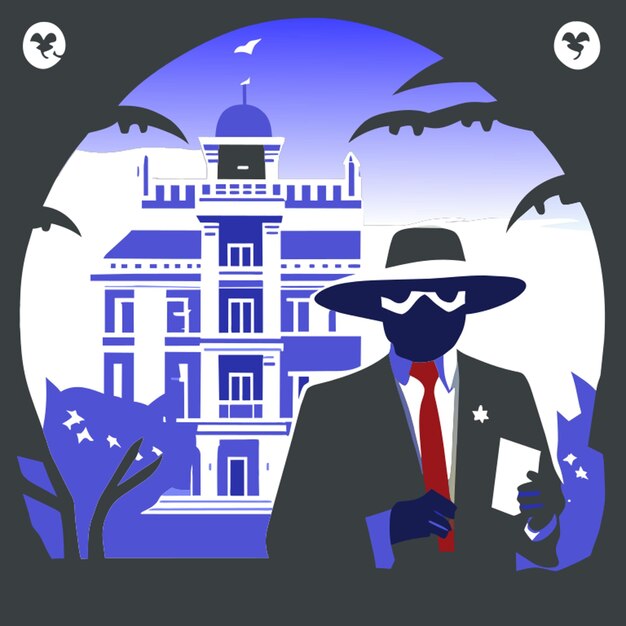 ícone assuntos estrangeiros ilustração vetorial plana 2