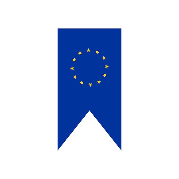 Vetor Ícone da bandeira da europa