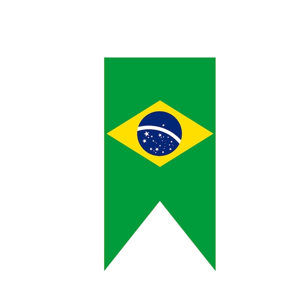 Vetor Ícone da bandeira do brasil