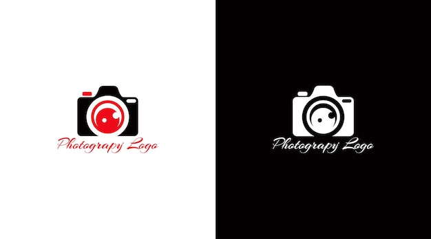 Vetor Ícone da câmera fotografia tipografia signatura fotógrafo minimalista logo vector arquivo eps