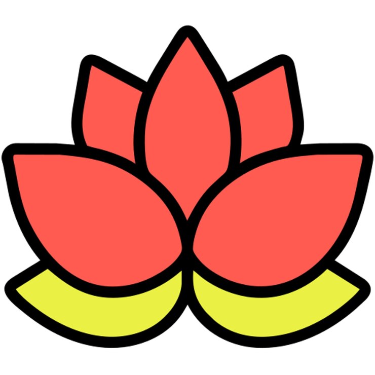 Vetor ícone da flor de lótus