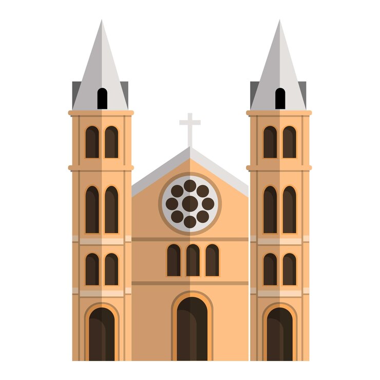 Vetor ícone da igreja da china desenho animado do ícone vetor da igreja da china para web design isolado em fundo branco