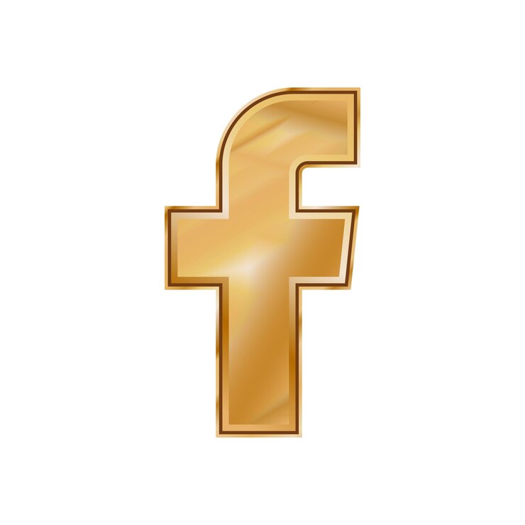 Ícone da letra f ícone de mídia social ícone do facebook
