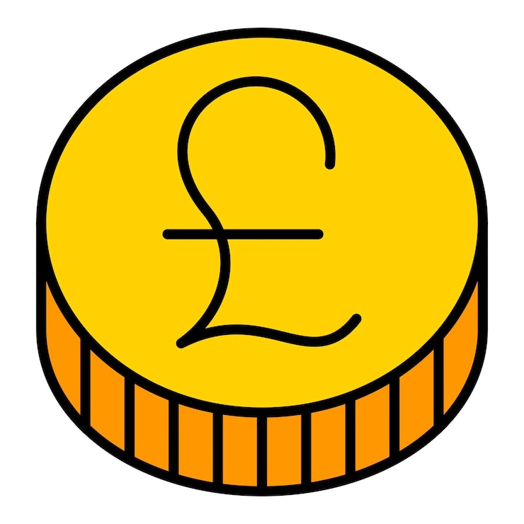 Vetor ícone da libra