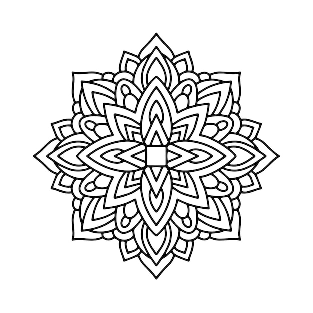 Ícone da mandala de contorno.