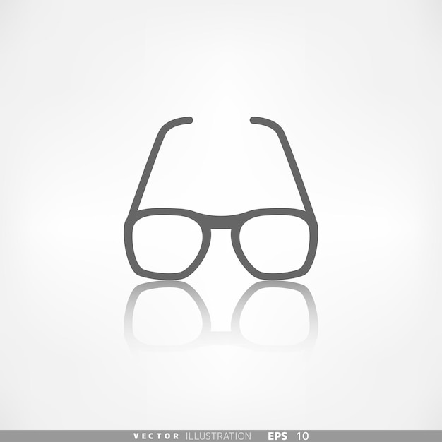 Ícone da web de óculos ilustração vetorial