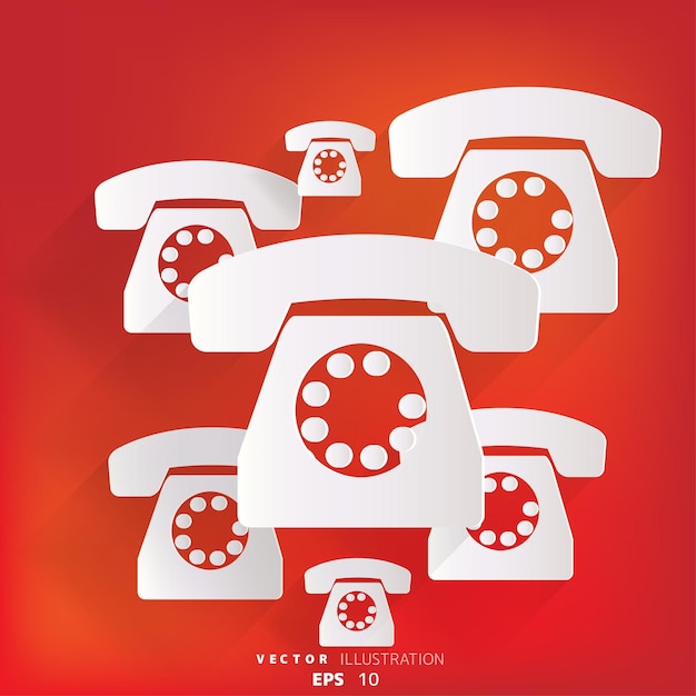 Ícone da web do telefone retro