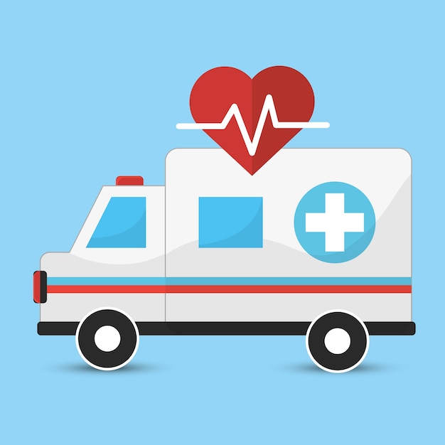 Ícone de ambulância de emergência do hospital