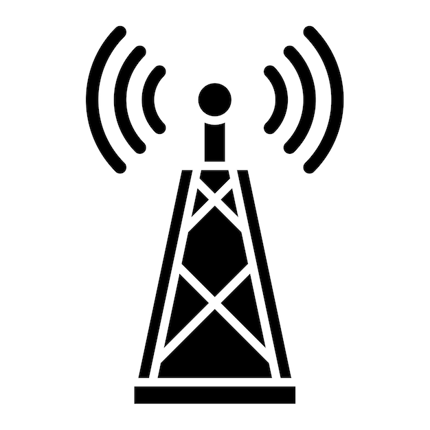 Vetor Ícone de antena de rádio