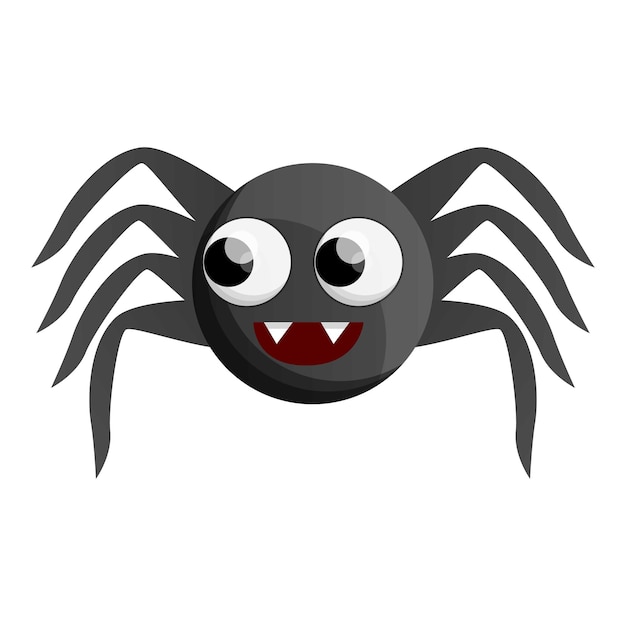 Vetor Ícone de aranha bonito desenho do ícone de vetor de aranha bonito para web design isolado no fundo branco