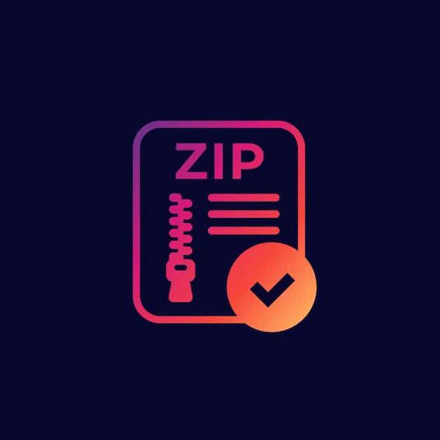 Ícone de arquivo zip para web