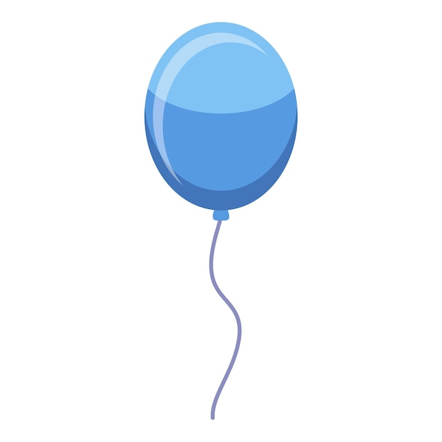 Ícone de balão de festa de escritório isométrico do ícone vetor de balão de festa de escritório para web design isolado em fundo branco