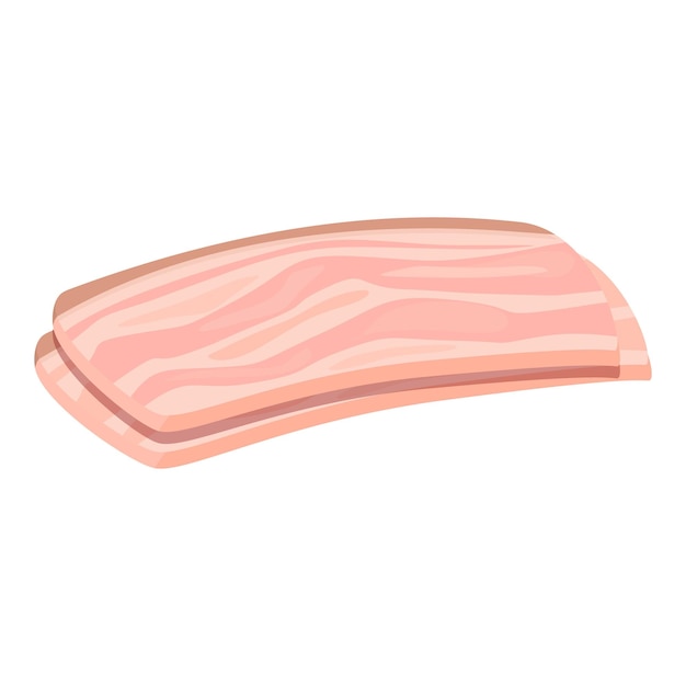 Ícone de banha de animal vetor de desenho animado carne de porco osso gordo