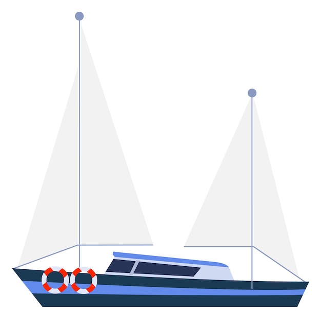 Ícone de barco à vela iate marítimo navio marítimo