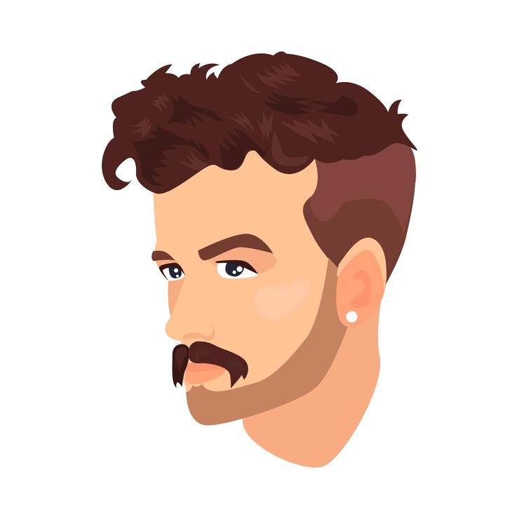 Vetor ícone de bigode da moda elemento vetorial colorido da coleção de barbas ícone de bigode da moda criativo para modelos de design da web e infográficos