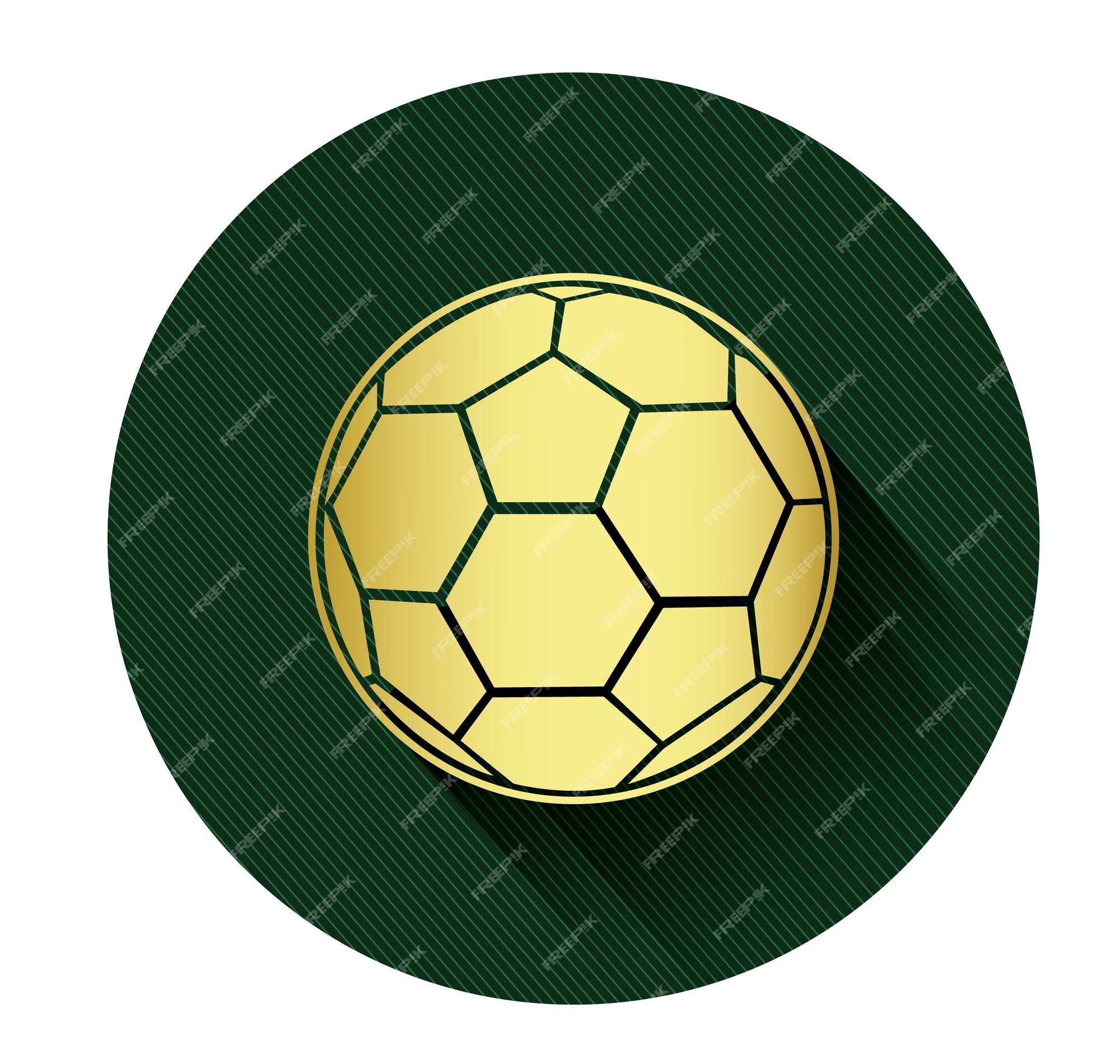 Bola de futebol ou futebol na net em fundo verde grama 684353 Vetor no  Vecteezy