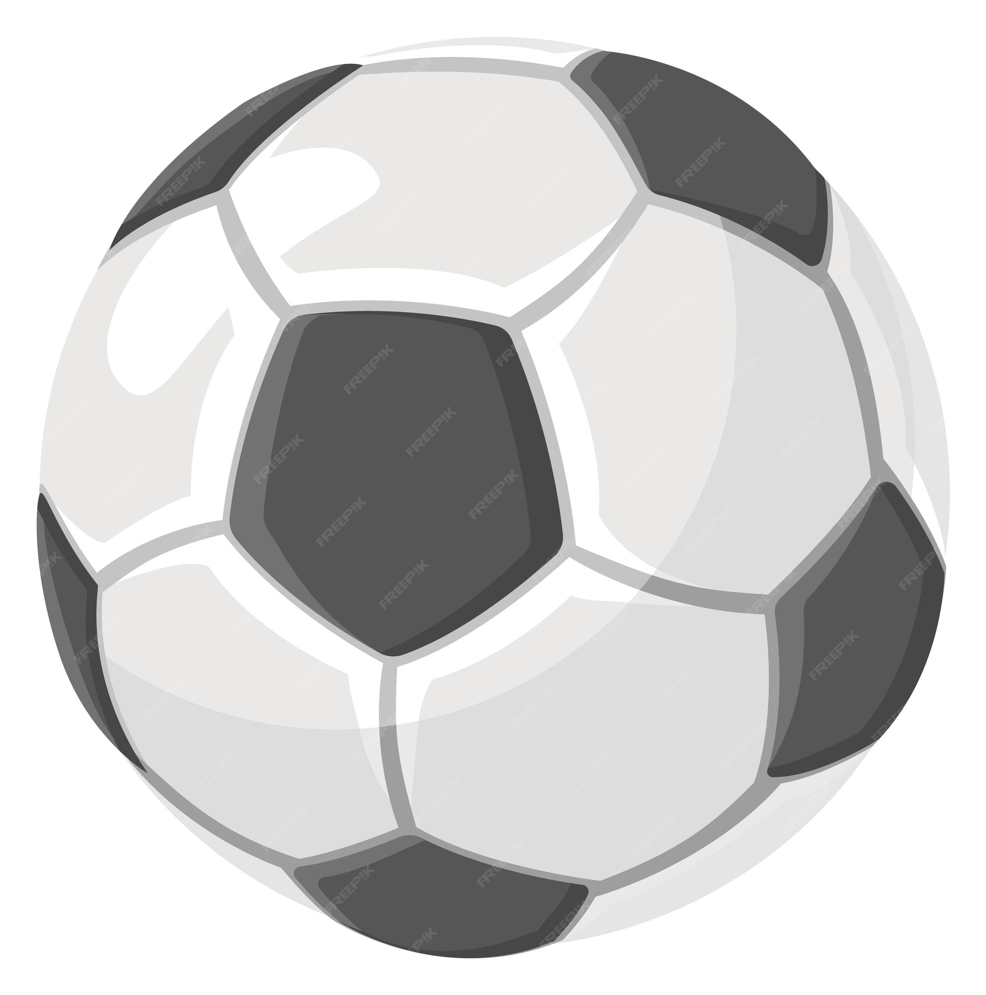 Ícone de bola de futebol símbolo de jogo de futebol dos desenhos