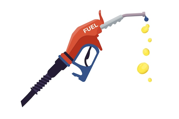 Ícone de bomba de combustível posto de gasolina conceito de aumento de custos de petróleo e gás crises financeiras ícone de posto de gasolina