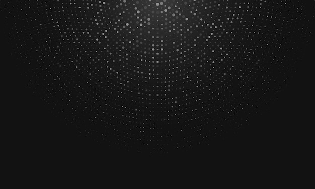 Ícone de borda redonda usando textura raster de pontos de círculo de meio-tom. Fundo circular abstrato