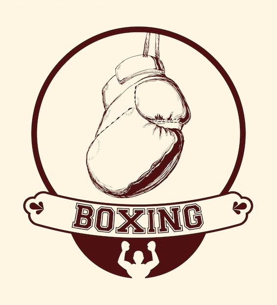 Vetor Ícone de boxe