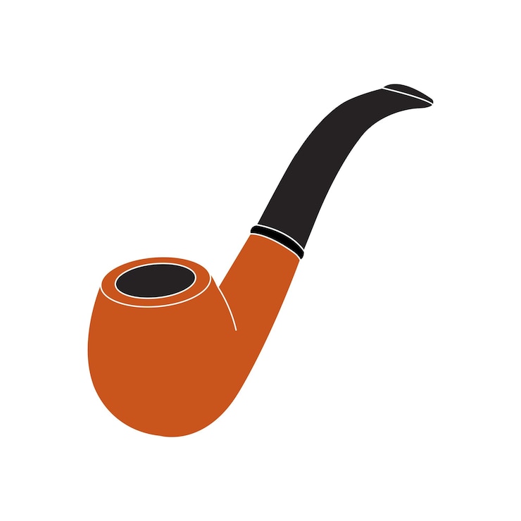 Vetor ícone de cachimbo de fumo