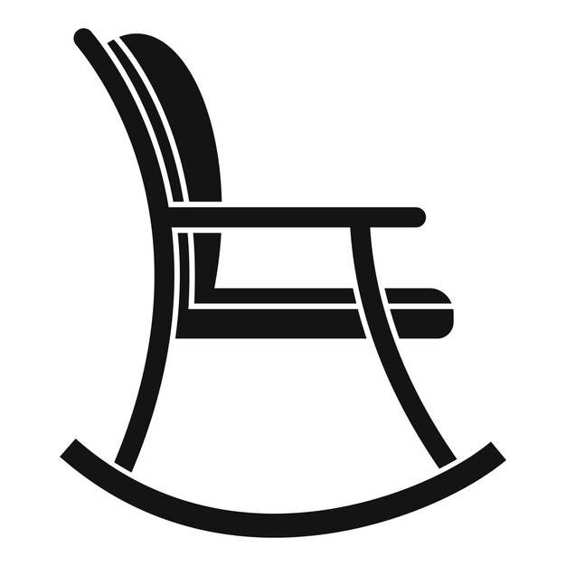 Vetor Ícone de cadeira de balanço mãe simples ilustração do ícone vetor de cadeira de balanço mãe para web design isolado em fundo branco