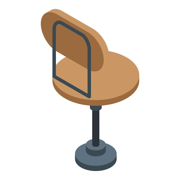 Vetor Ícone de cadeira de escritório em casa isométrico do ícone vetor de cadeira de escritório em casa para web design isolado em fundo branco