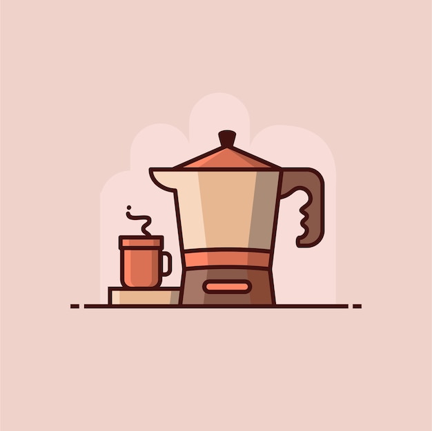 Ícone de café ilustração do design