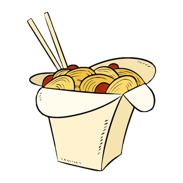 Ícone de caixa de wok