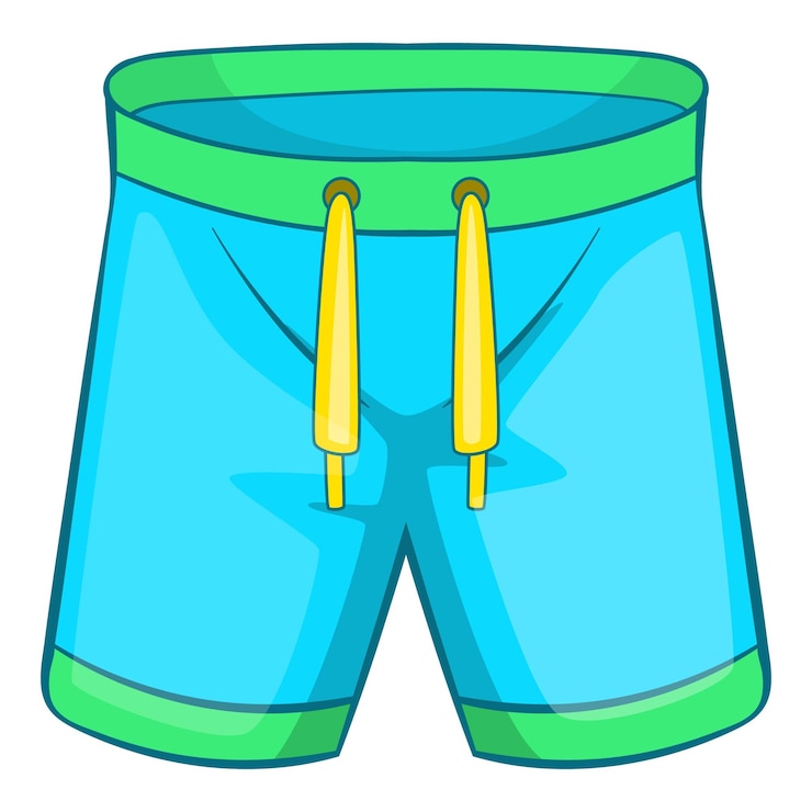 Vetor ícone de calções esportivos ilustração de desenho animado de calções deportivos ícone vetorial para design web