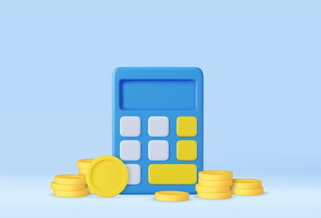 Ícone de calculadora 3D