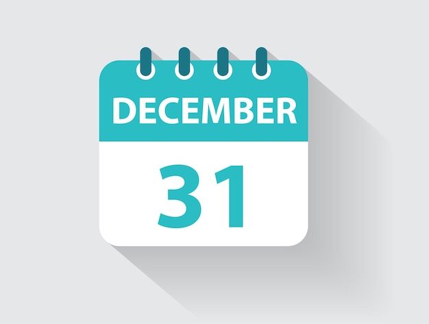 Ícone de calendário ícone de agenda isolado em fundo cinza design plano mês de dezembro