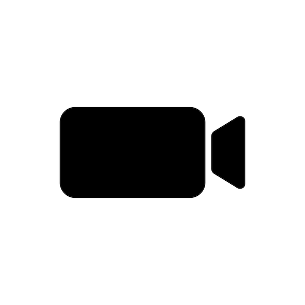 Ícone de câmera de vídeo Símbolo de gravação visual Ícone de câmera de vídeo captura de mídia representação símbolo de gravação de vídeo Ícone de linha vetorial para negócios e publicidade