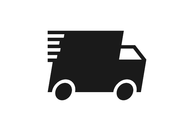 Ícone de camião de entrega de velocidade