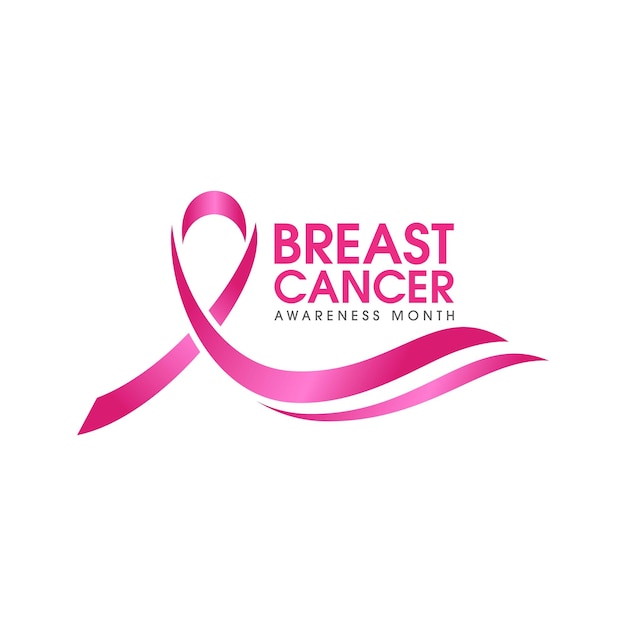 Ícone de câncer de mama de fita rosa