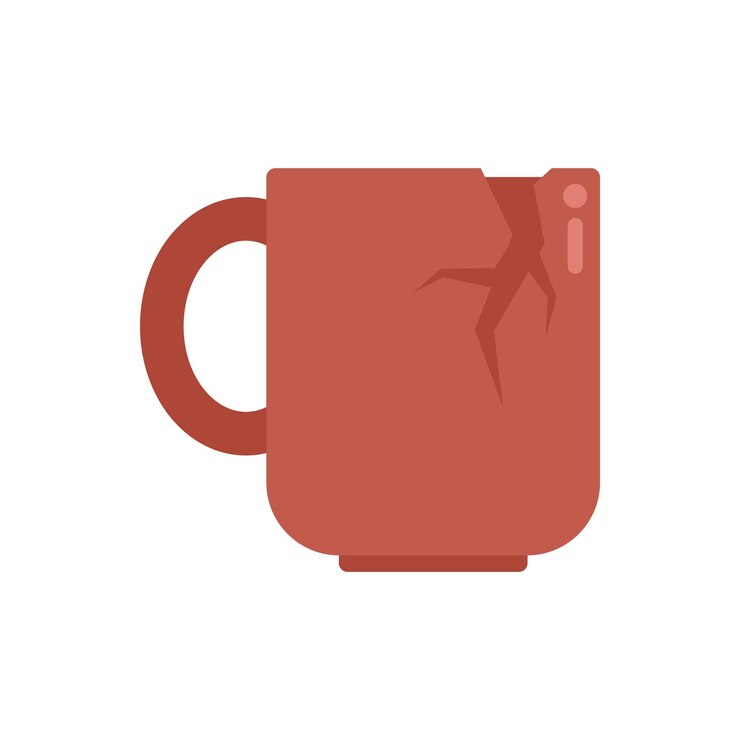 Vetor ícone de caneca de lixo vetor plano resíduos orgânicos plástico seco isolado
